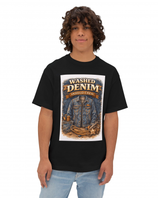 Washed Denim Indigo Crew